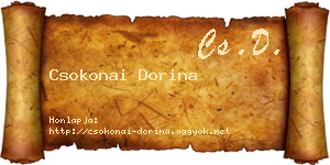 Csokonai Dorina névjegykártya